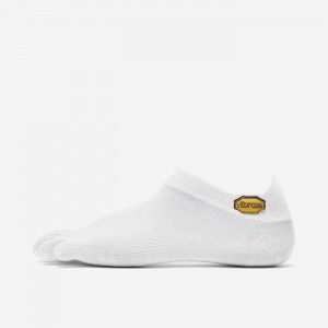 Vibram 5TOE No Show Socks White | PKUOGYJ-41