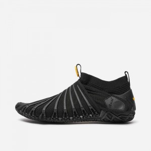 Vibram Furoshiki Knit High Women's Shoes Black | XEZSAVC-21