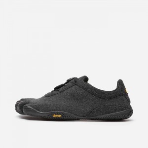 Vibram KSO ECO Wool Men's Lifestyle Shoes Grey / Black | RANEIVB-69