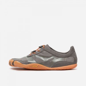 Vibram KSO EVO Men's Training Shoes Grey / Orange | NAVRSDT-65