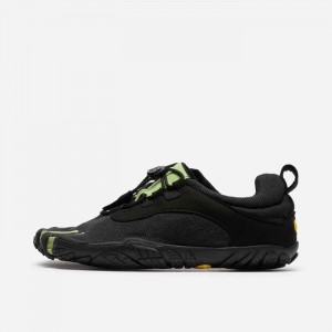 Vibram V-Run Retro Women's Training Shoes Black / Green / Black | ICJKMGL-06