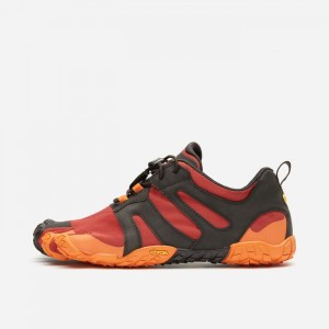 Vibram V-Trail 2.0 Pompeian Men's Trail Running Shoes Red / Black | YAIJRXV-64