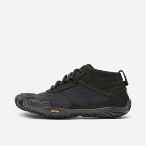 Vibram V-Trek Men's Lifestyle Shoes Black / Black | WAQYTZD-98