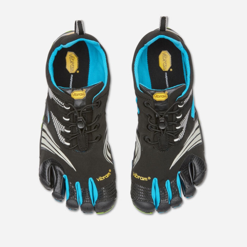 Vibram KMD Sport LS Men's Training Shoes Black / Blue / Green | OLGPMSQ-89