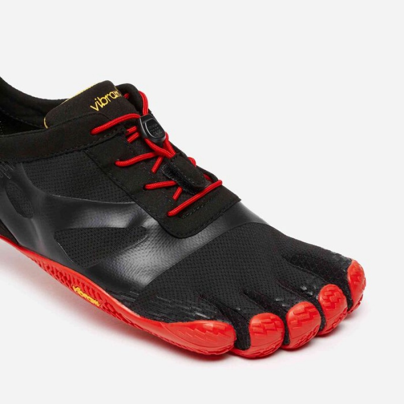 Vibram KSO EVO Men's Training Shoes Black / Red | LESRTMW-64