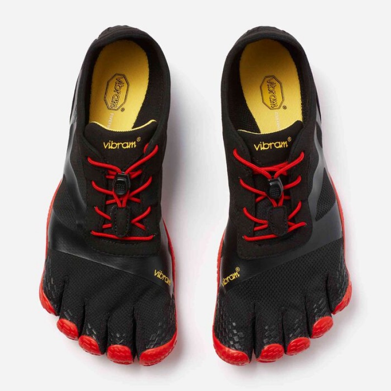 Vibram KSO EVO Men's Training Shoes Black / Red | LESRTMW-64