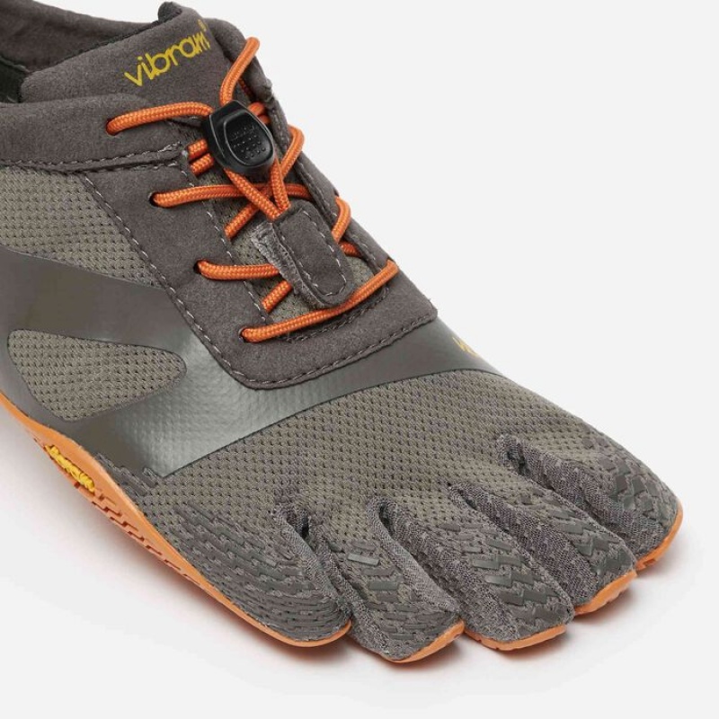 Vibram KSO EVO Women's Training Shoes Grey / Orange | CRQJGDZ-50