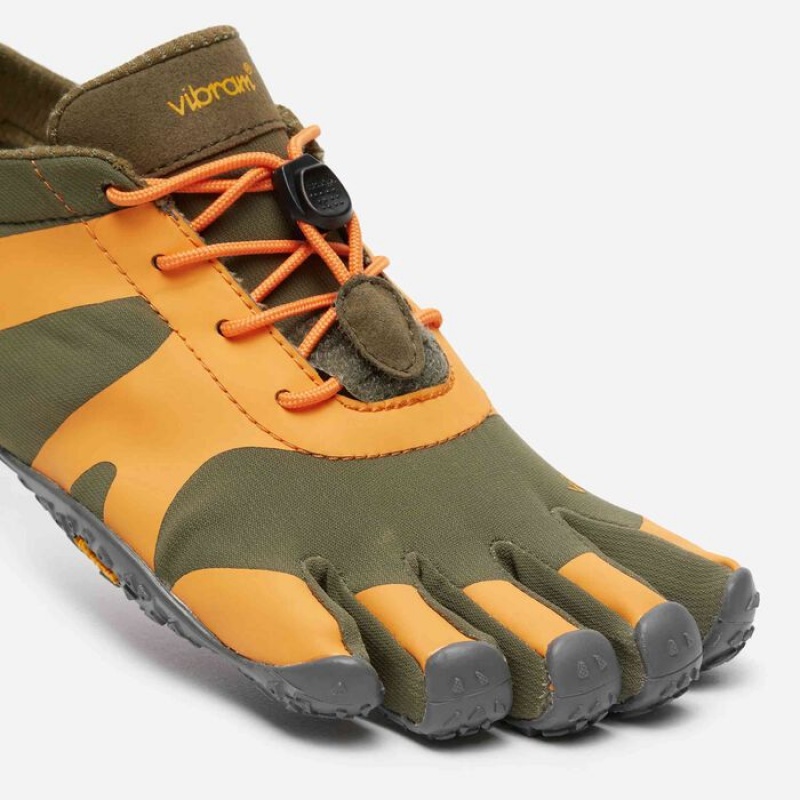 Vibram V-Alpha Military Men's Trail Running Shoes Orange / Grey | DGBTZSM-91