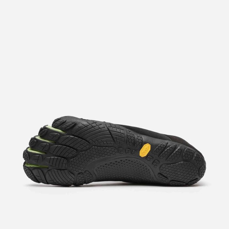 Vibram V-Run Retro Men's Training Shoes Black / Green / Black | PEIUSNG-19