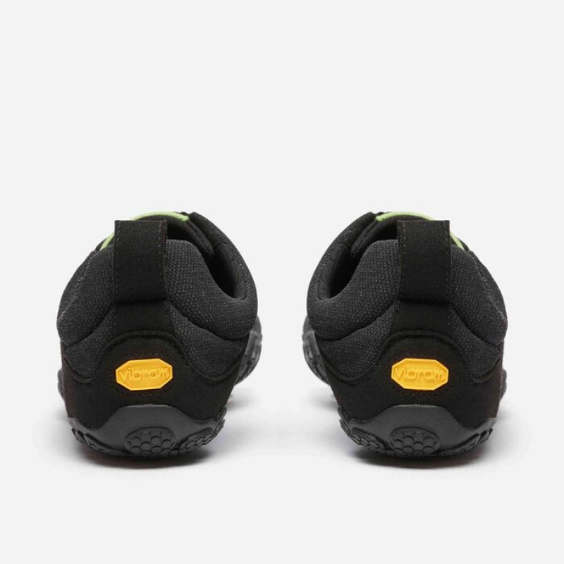 Vibram V-Run Retro Men's Training Shoes Black / Green / Black | PEIUSNG-19