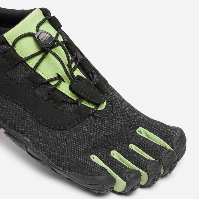 Vibram V-Run Retro Men's Training Shoes Black / Green / Black | PEIUSNG-19