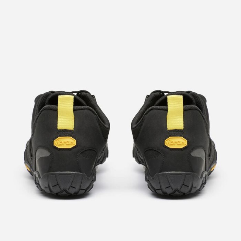 Vibram V-Trail 2.0 Men's Hiking Shoes Black / Yellow | NVRPIUG-02