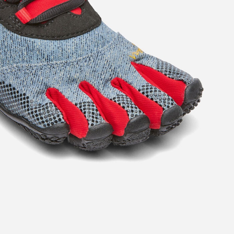 Vibram V-Trek Denim Women's Lifestyle Shoes Light Blue / Red | CWFPEIO-47