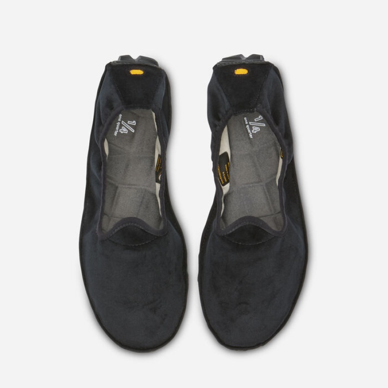 Vibram Velvet Women's One Quarter Black | SYMAIRK-35